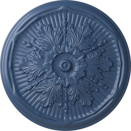 Ekena Millwork Luton Ceiling Medallion (Fits Canopies up to 3 1/2"), Hand-Painted Americana, 21"OD x 2"P CM21LUAMF